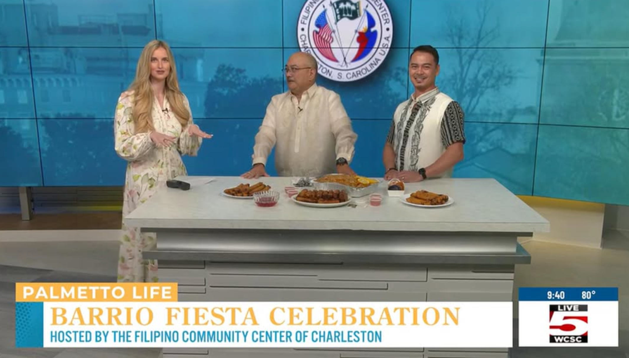 Ajay Delarosa on Palmetto Life — Barrio Fiesta Celebration hosted by the Filipino Community Center of Charleston, live on WCSC Channel 5